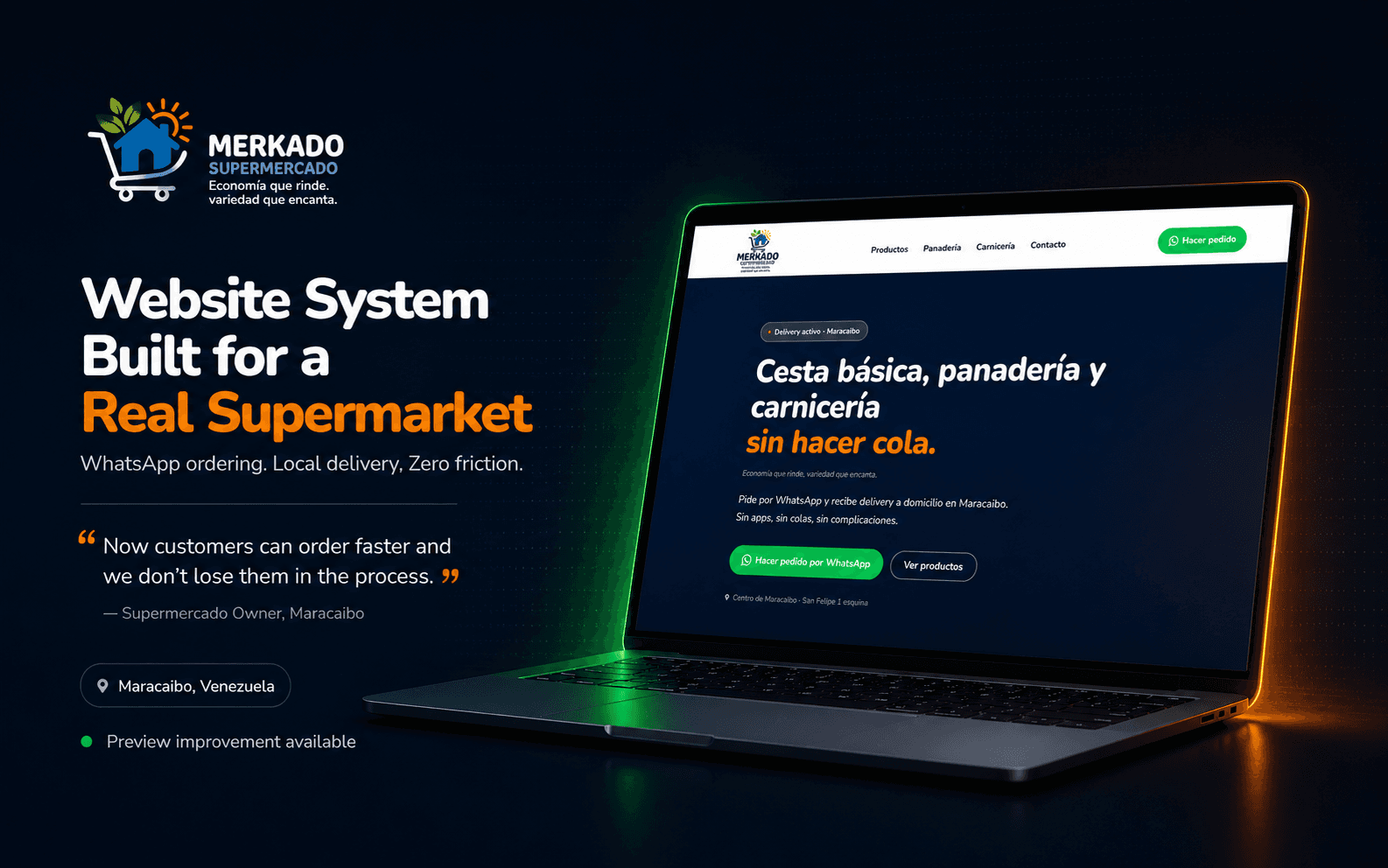 Merkado — live website preview